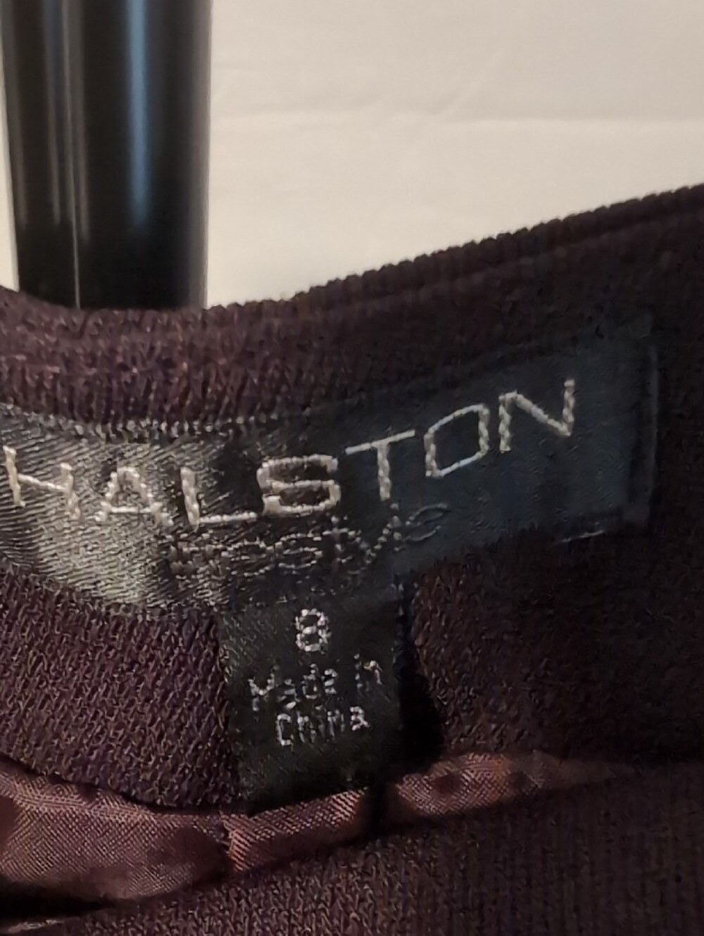 Halston Lifestyle Chocolate Brown Double-Breasted Pantsuit Size 8 - Picture 6 of 6